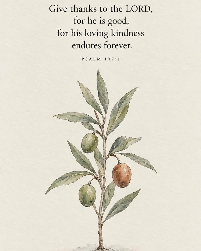 His Loving Kindness Endures, Psalm 107:1
