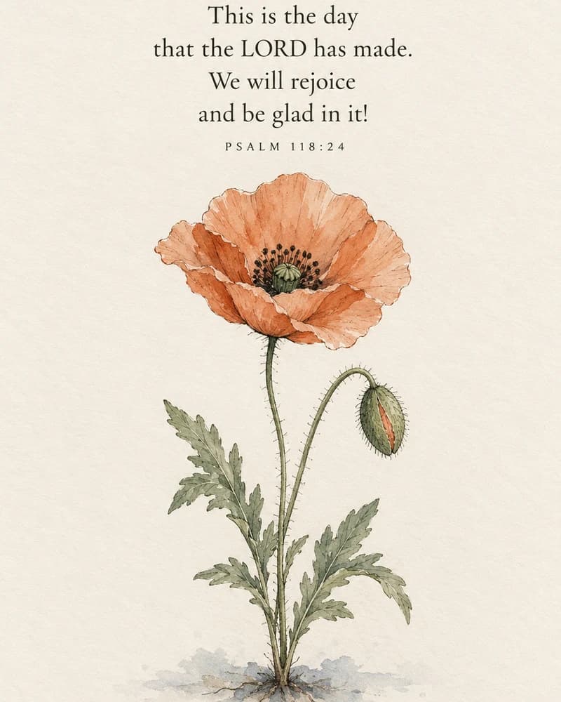 This Is the Day, Psalm 118:24 Art Edition scripture print